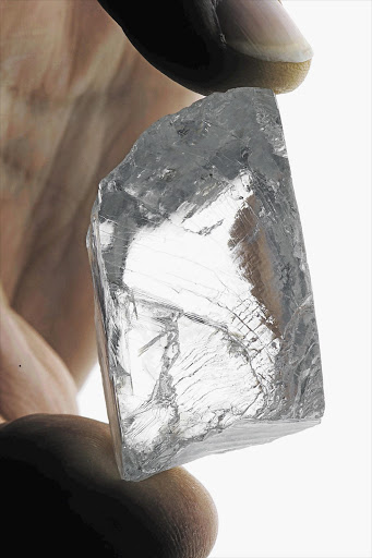 CLEAR WINNER: The 232-carat stone will undergo analysis and a date for its sale will be set by the end of the year