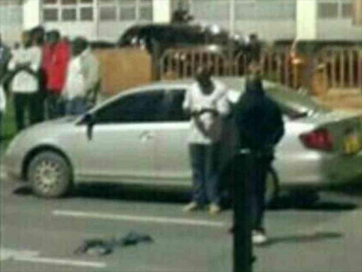 The scene of the shootout near Nyayo