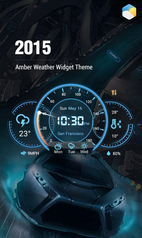 Android application 3 Day Clock Forecast Widget screenshort