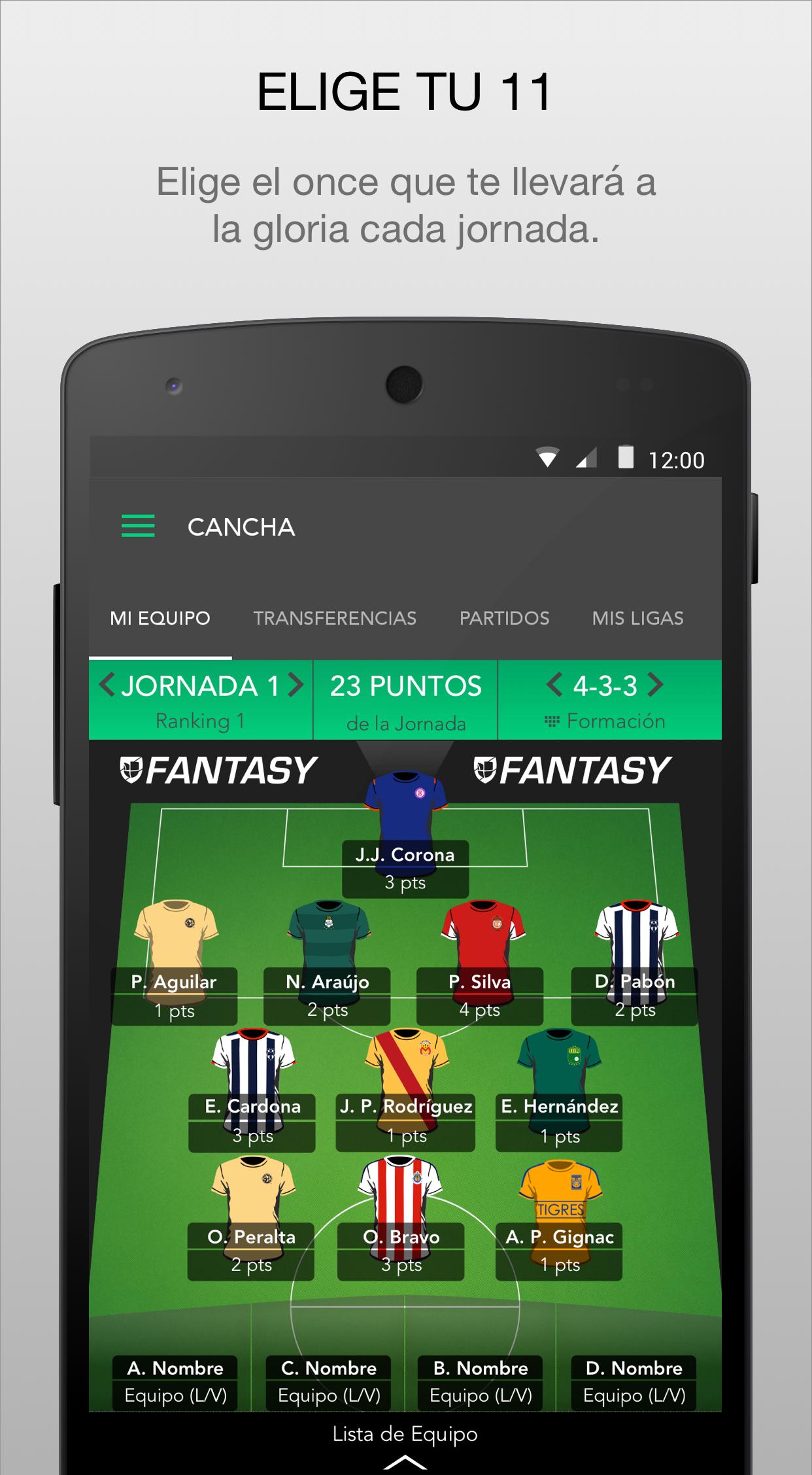 Android application Univision Deportes Fantasy screenshort