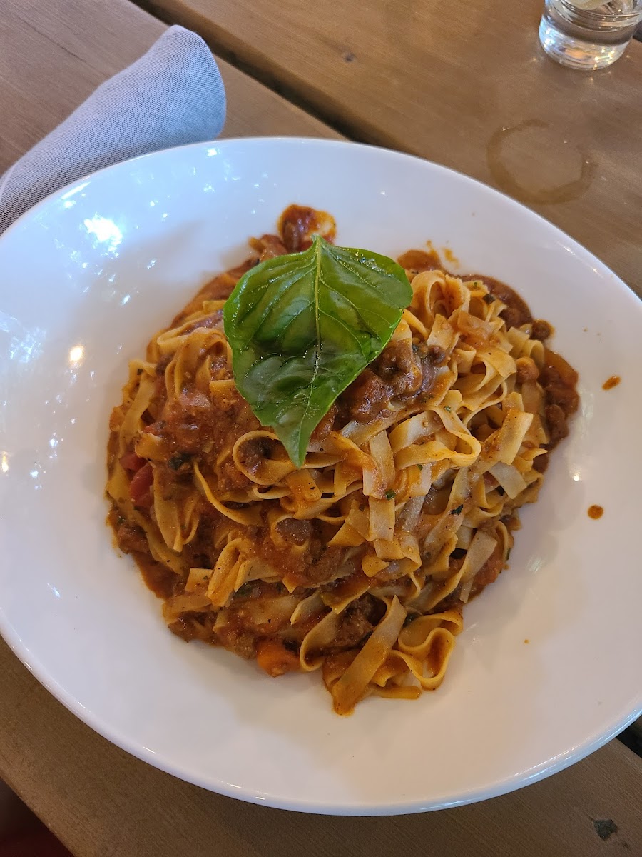 GF bolognese pasta without ricotta cheese