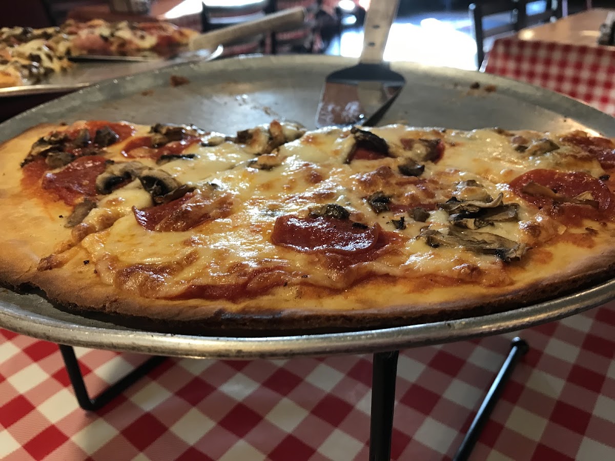 Pepperoni mushroom pizza