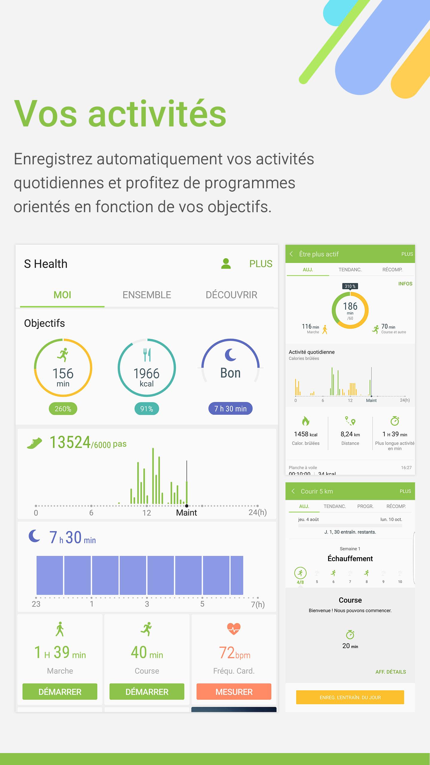 Android application Samsung Health screenshort