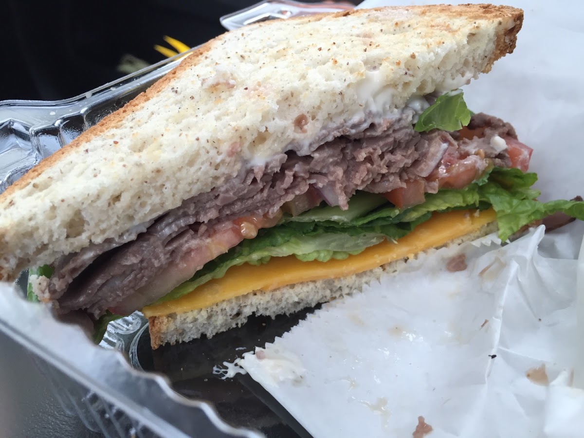 Super Roast beef (Udi's bread)