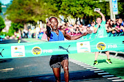 Morris Gachaga of Kenya clinches the   FNB Cape Town 12 OneRun with a record win  in the Mother City yesterday./   Tobias Ginsberg