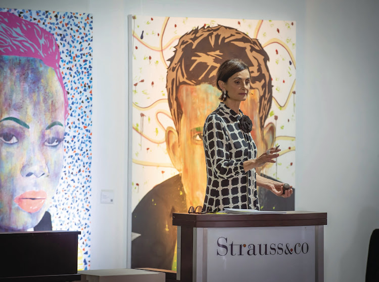 Art auction at Strauss & Co.