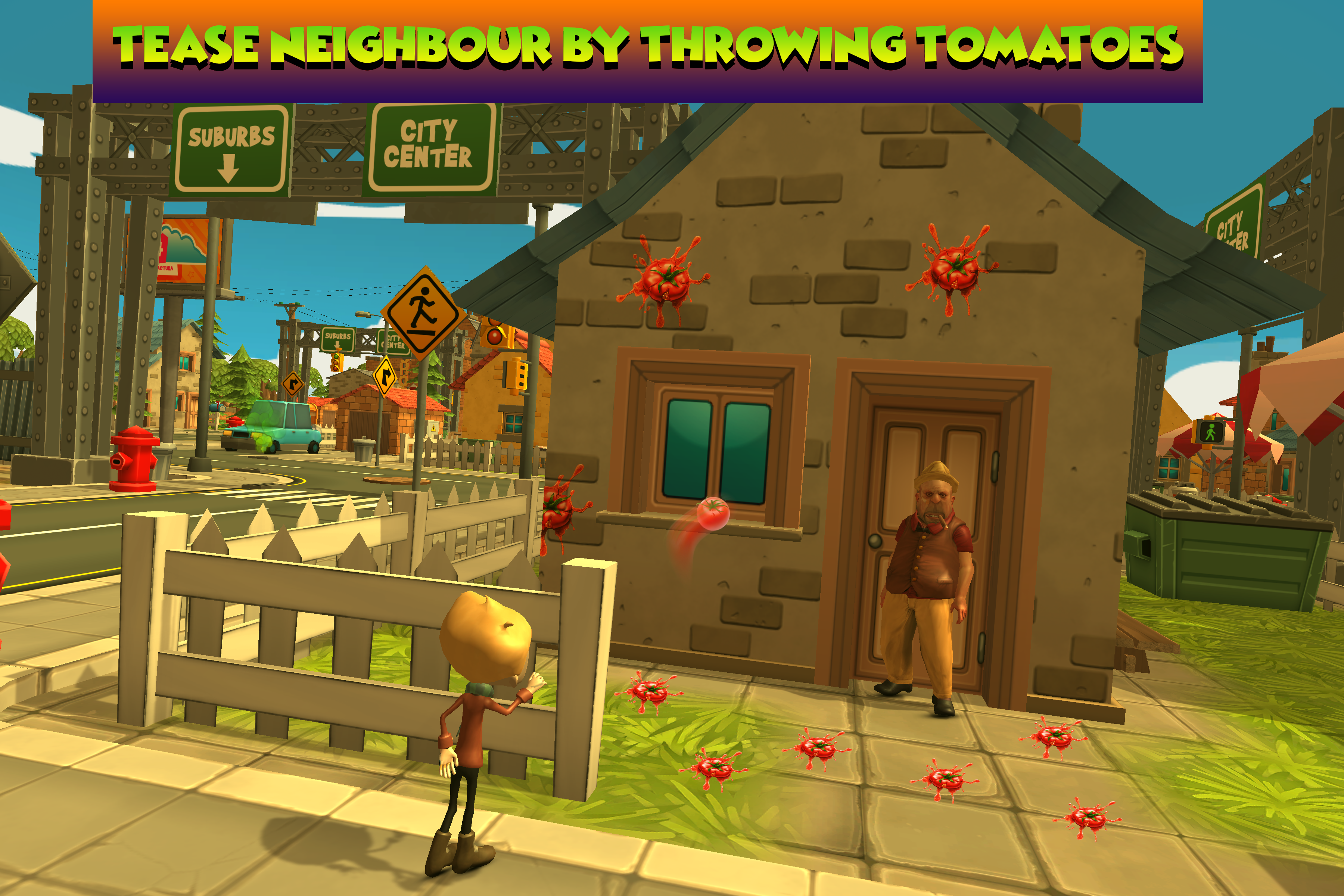 Android application Hello to Crazy Neighbor screenshort