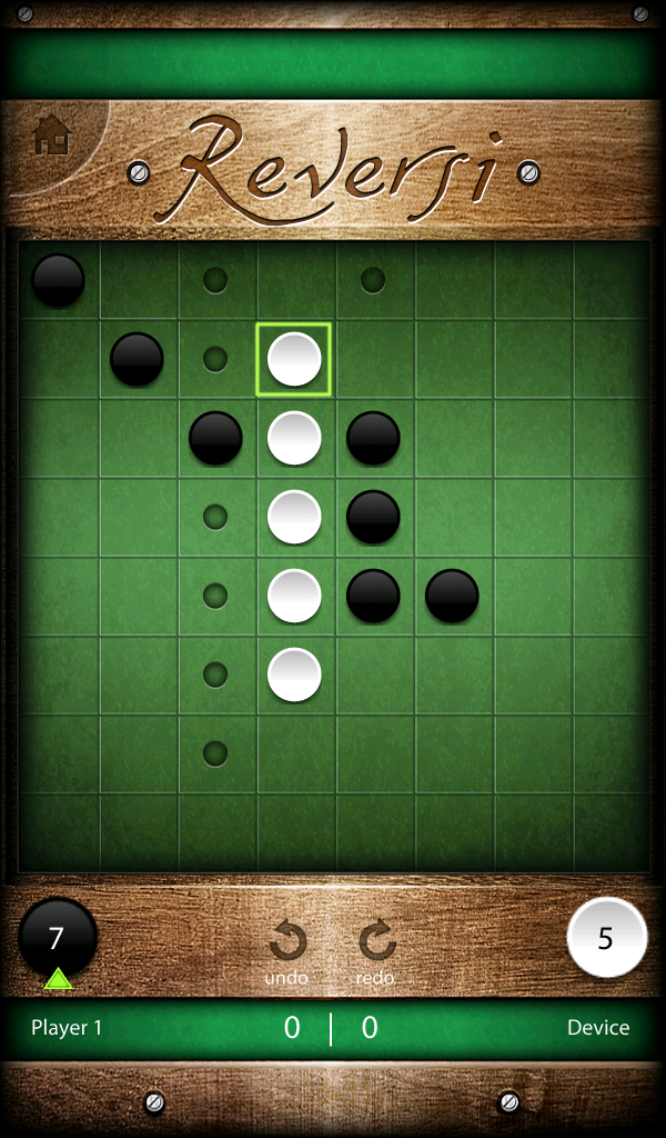 Android application Reversi screenshort