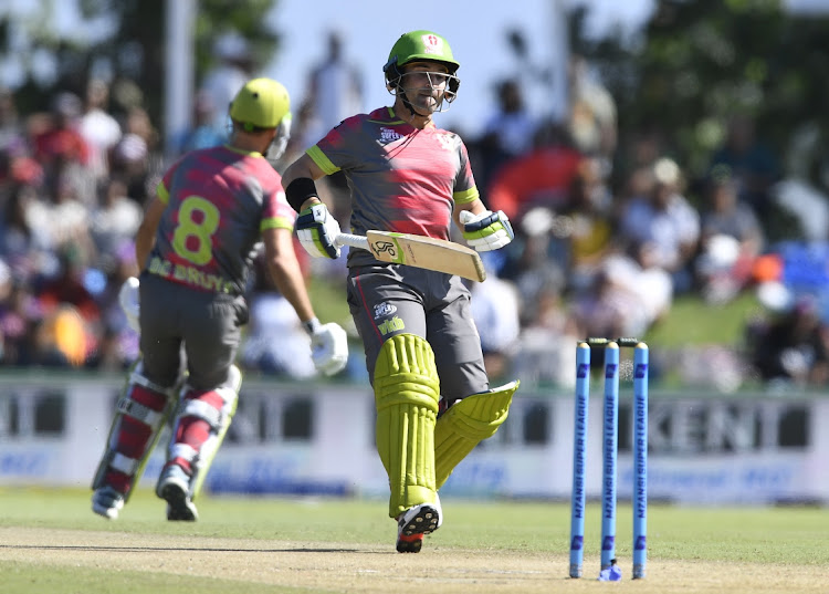 RUN MACHINE: Dean Elgar, of the Tshwane Spartans, struck a blistering unbeaten 88 during the Mzansi Super League match against Paarl Rocks at Boland Park in Paarl on Sunday