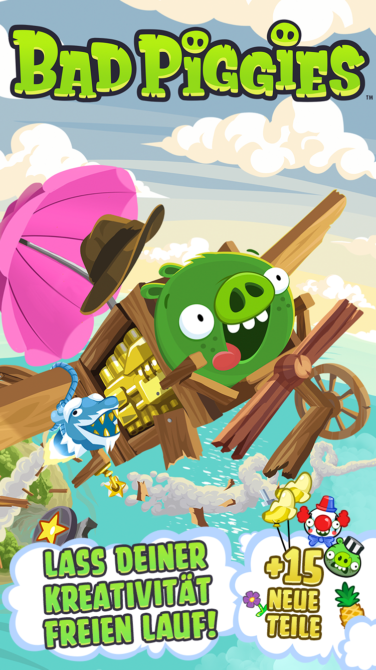 Android application Bad Piggies screenshort