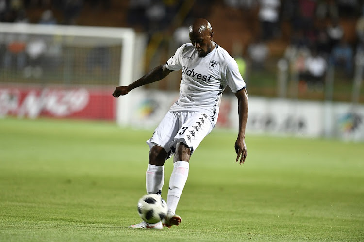 Sifiso Hlanti of Bidvest Wits during the Absa Premiership match between Bidvest Wits and Highlands Park at Bidvest Stadium on October 26, 2018 in Johannesburg, South Africa.