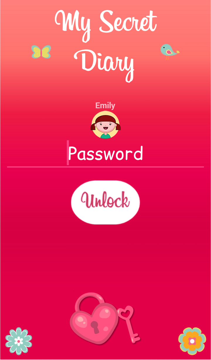 Android application Secret Diary screenshort