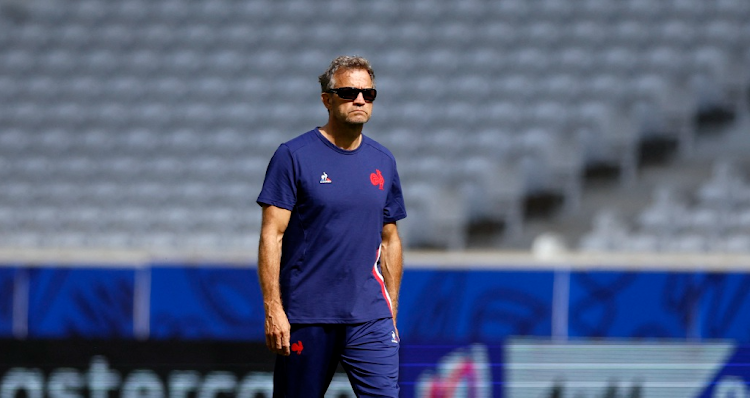 France coach Fabien Galthie during training. Picture: PETER CZIBORRA/REUTERS