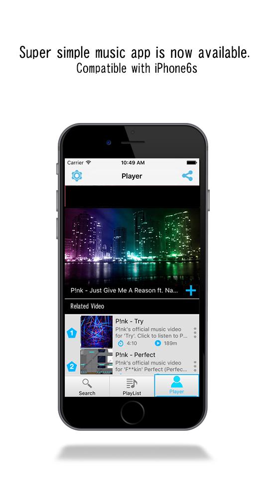 Android application Simple music app - LiteMusic screenshort