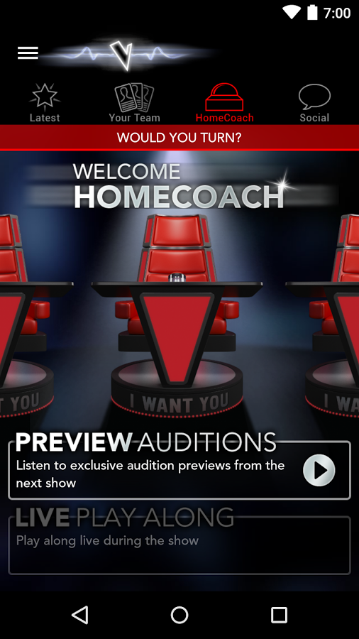 Android application The Voice UK screenshort