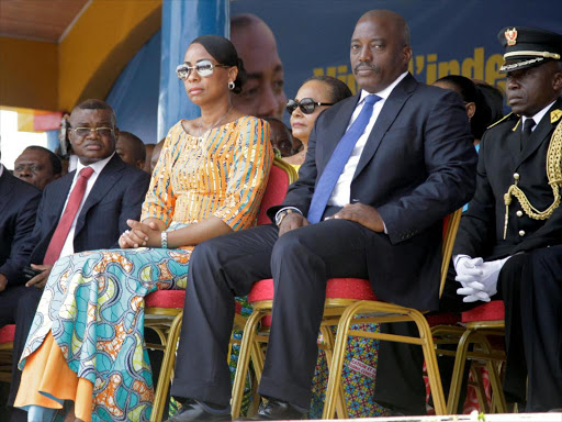 Democratic Republic of the Congo's President Joseph Kabila and First Lady Marie Olive Lembe attend the anniversary celebrations of Congo's independence from Belgium in Kindu, the capital of Maniema province in the Democratic Republic of Congo, June 30, 2016. /REUTERS