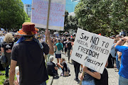 Protesters rally against coronavirus disease (COVID-19) restrictions and vaccine mandates in Wellington, New Zealand, November 9, 2021.  