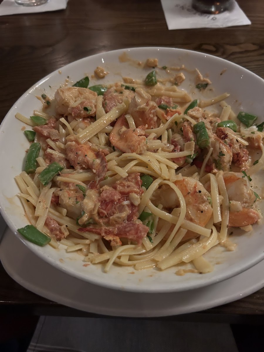 Shrimp and lobster pasta