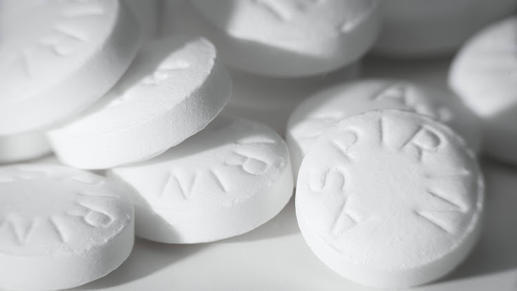 Aspirin tablets.