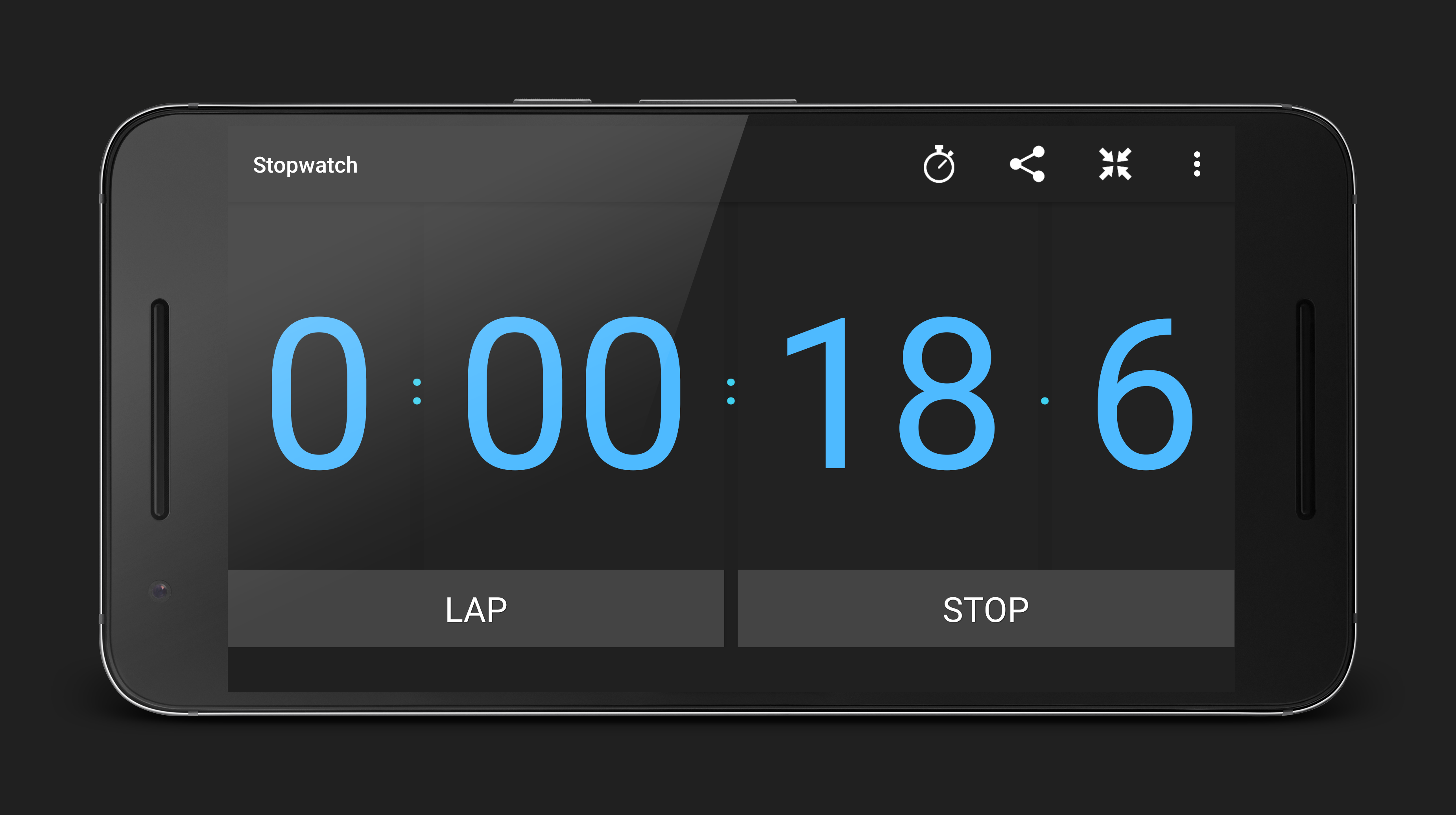 Android application Stopwatch and Timer screenshort