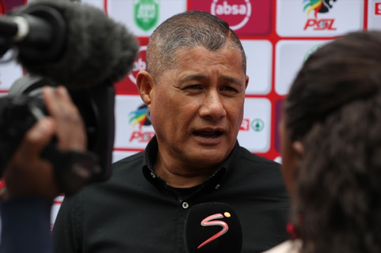 Cavin Johnson (Head Coach) of AmaZulu during the Absa Premiership match between AmaZulu FC and Mamelodi Sundowns at King Zwelithini Stadium on September 16, 2018 in Durban, South Africa.