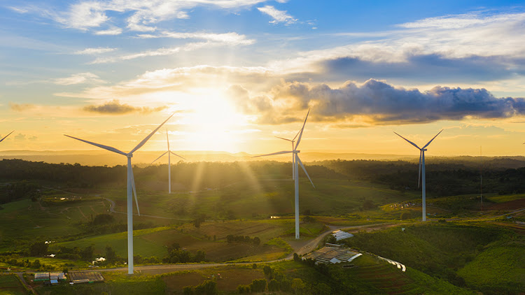 It would take roughly 320-million solar panels or 37,000 wind turbines to add 100GW of renewable energy capacity to SA's power grid. Picture: SUPPLIED/GETTY IMAGES VIA INVESTEC