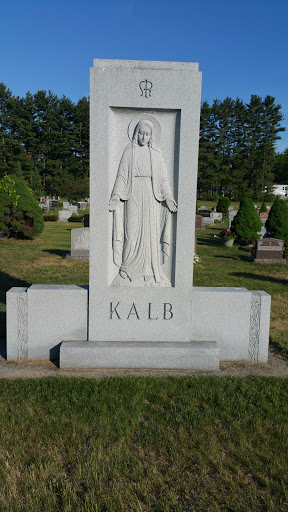 Engraved Mary Statue