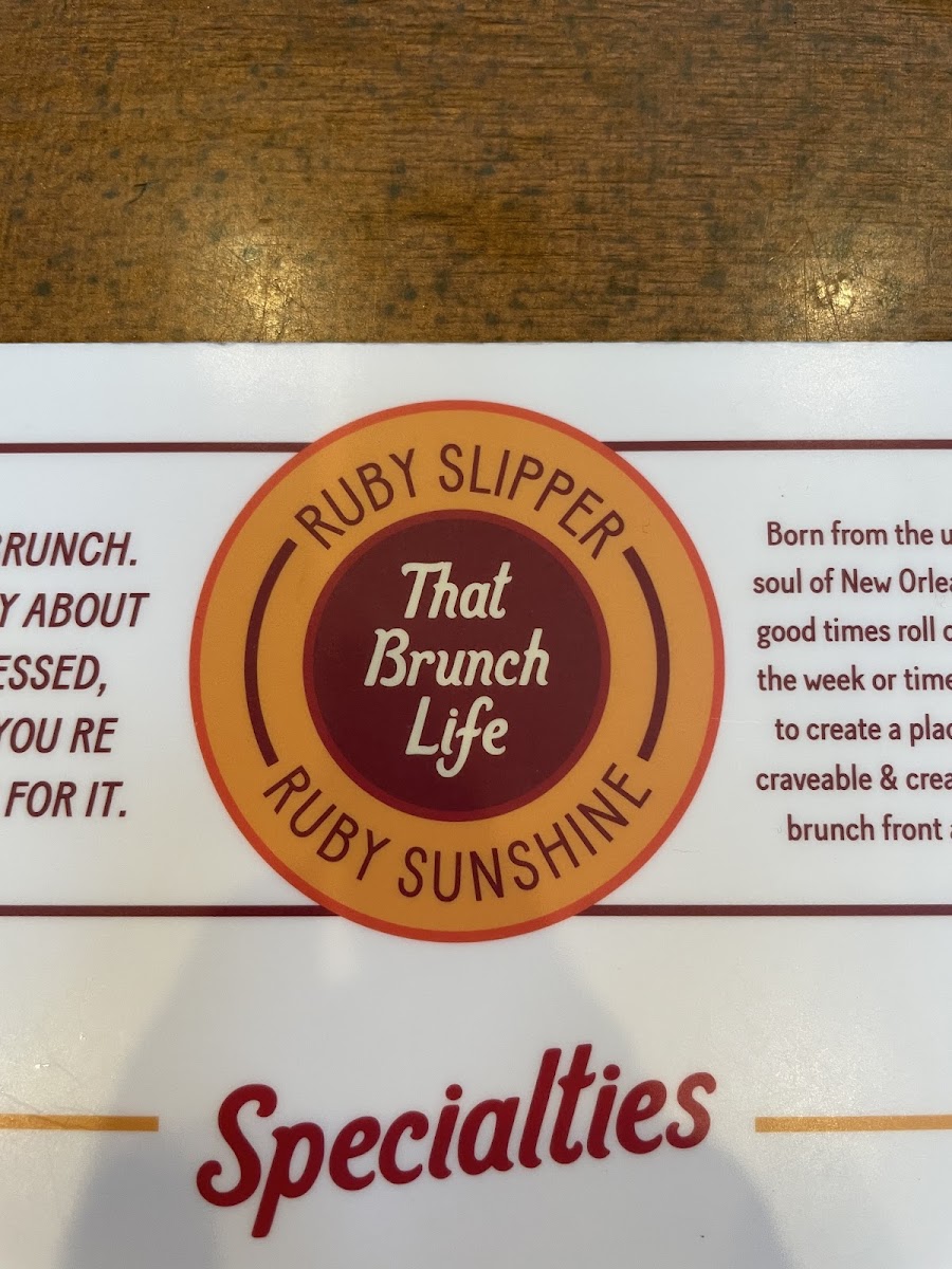 Gluten-Free at Ruby Slipper Cafe