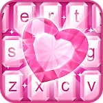 Pink Diamond Keyboard Theme Apk