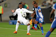 Free State Stars' Patrick Phungwayo  and Maritzburg's Bandile Shandu  doing battle in Saturday's final. 