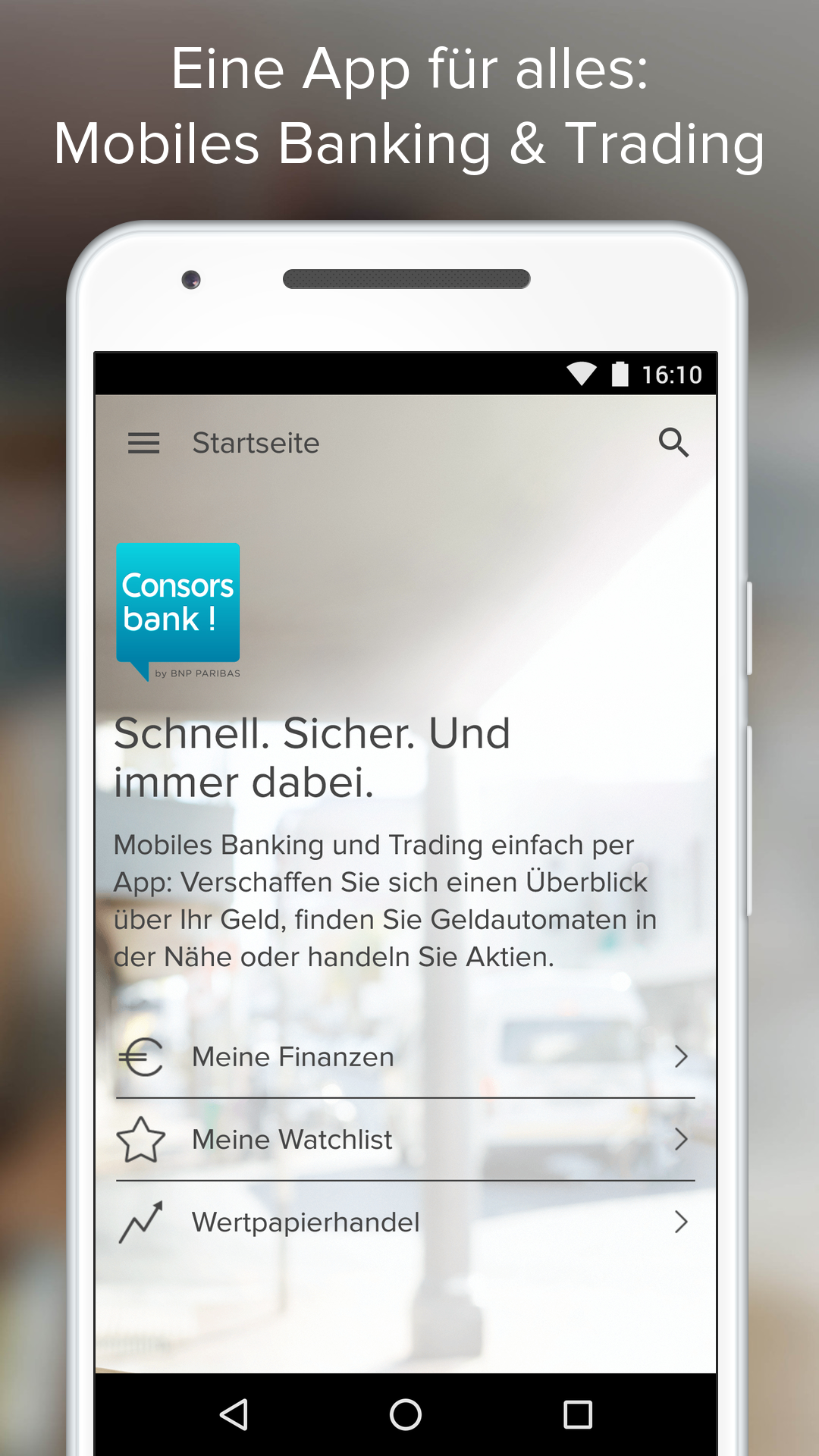 Android application Consorsbank screenshort