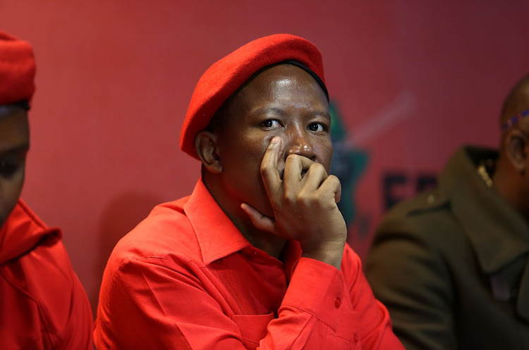 EFF leader Julius Malema's name topped trending on social media last week following his appearance in the Equality Court for allegedly singing the anti-apartheid song 'Dubul’ ibhunu'. File image.