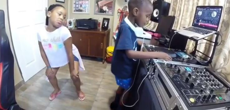 DJ Arch Jnr and BK be filling up the creche with their moves.
