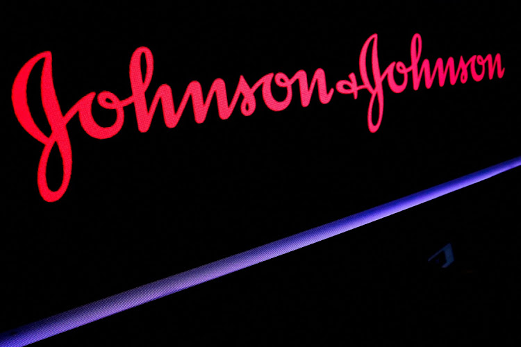 The Johnson & Johnson logo on a screen at the New York Stock Exchange in New York, the US, May 29 2019. Picture: REUTERS/Brendan McDermid