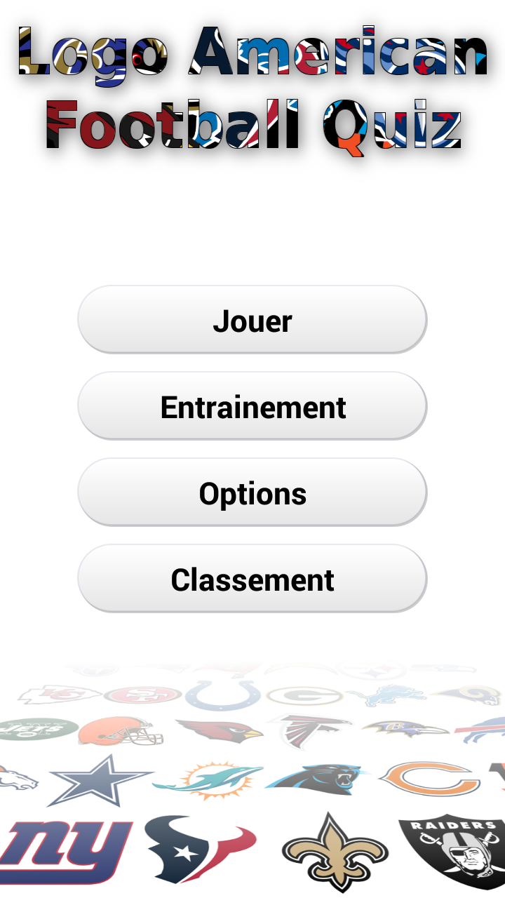 Android application Logo American Football Quiz screenshort