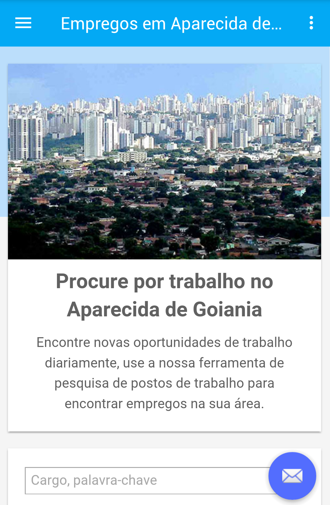 Android application Empregos Aparecida de Goiânia screenshort