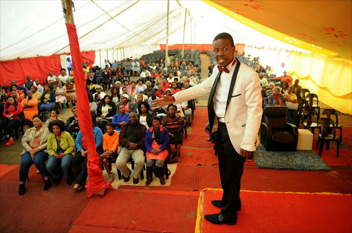 Prophet Mboro blesses cops who rescued child from river.