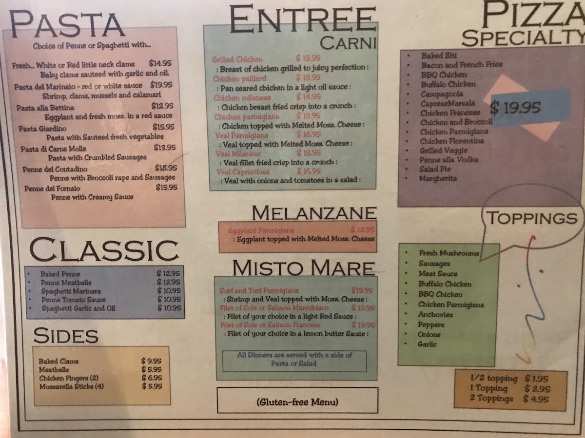 Full gluten free menu, wait staff was very knowledgeable and confirmed all gluten free foods are fried in a separate fryer from all regular foods.