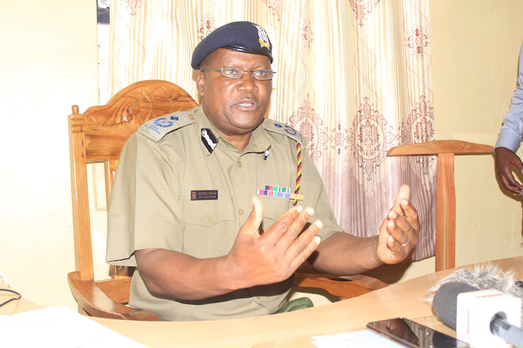 Murang'a county police commander Josphat Kinyua