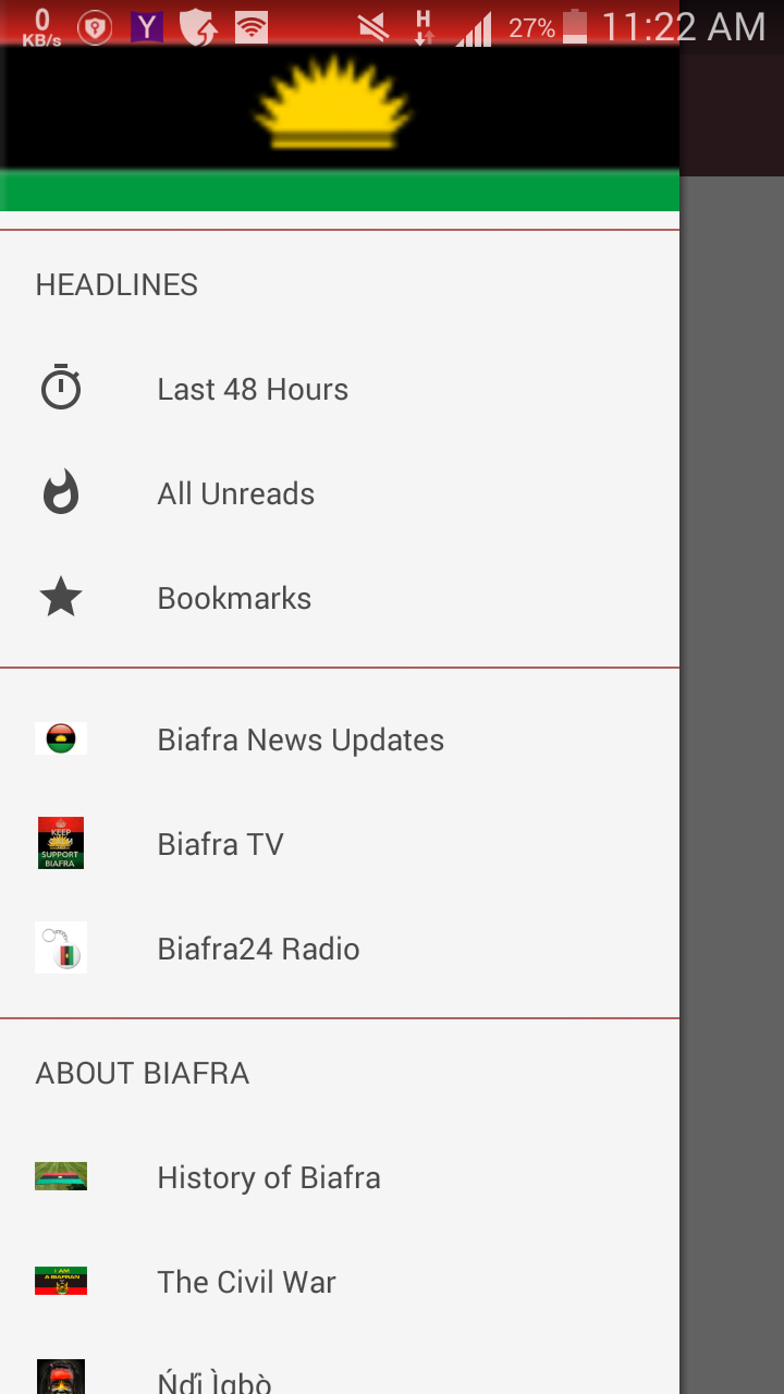 Android application Biafra As One screenshort