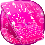 Pink Glow GO Keyboard theme Apk