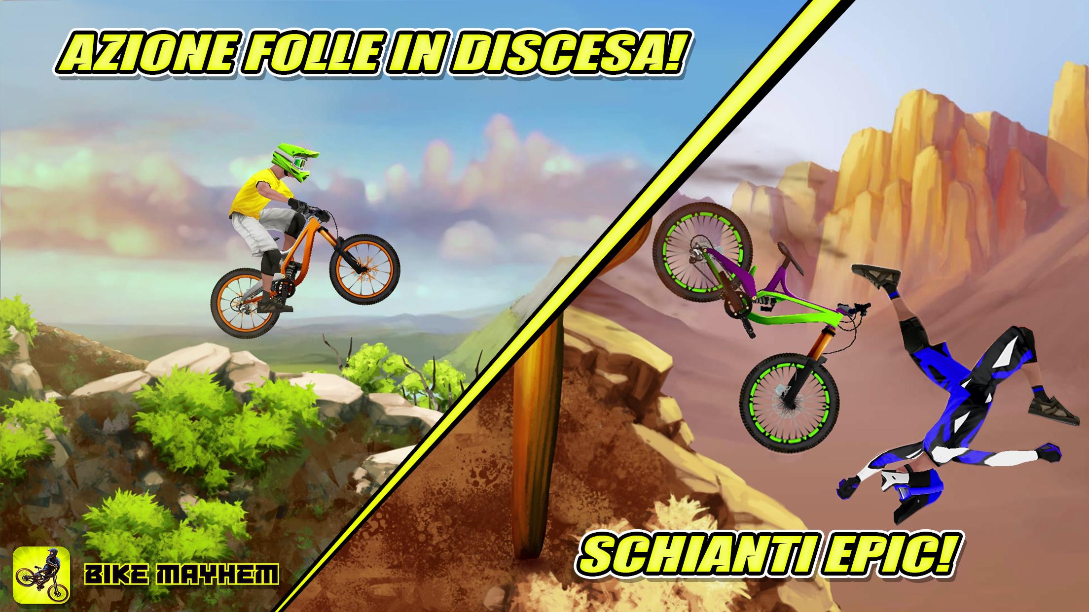 Android application Bike Mayhem Mountain Racing screenshort