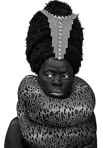 One of Zanele Muholi's striking self-portraits.