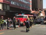 Four firefighters rescued from burning building in the Johannesburg CBD.