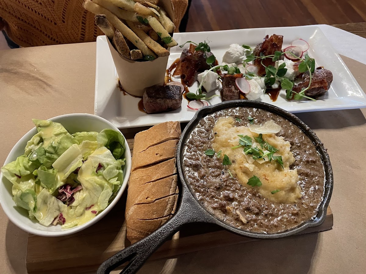 Swedish Meat Pie and Steak Frites