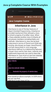 learn basic java Programming tutorials offline Screenshot