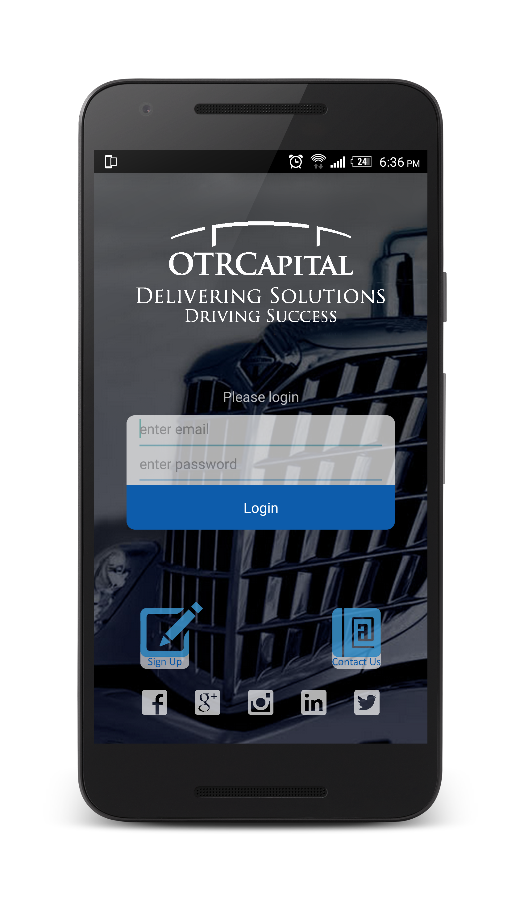 Android application OTR Capital screenshort