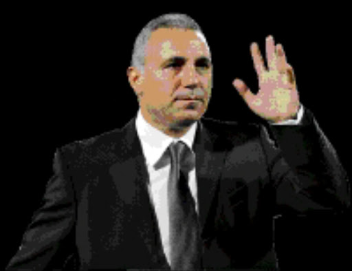 PRESSURE: Coach Hristo Stoichkov. Pic. Lefty Shivambu. © Gallo Images. ATTERIDGEVILLE, SOUTH AFRICA - AUGUST 08, Sundowns coach Hristo Stoitchkov during the Absa Premiership match between Mamelodi Sundowns and Black Aces from Super Stadium on August 8, 2009 in Atteridgeville, South Africa. Photo by Lefty Shivambu / Gallo Images