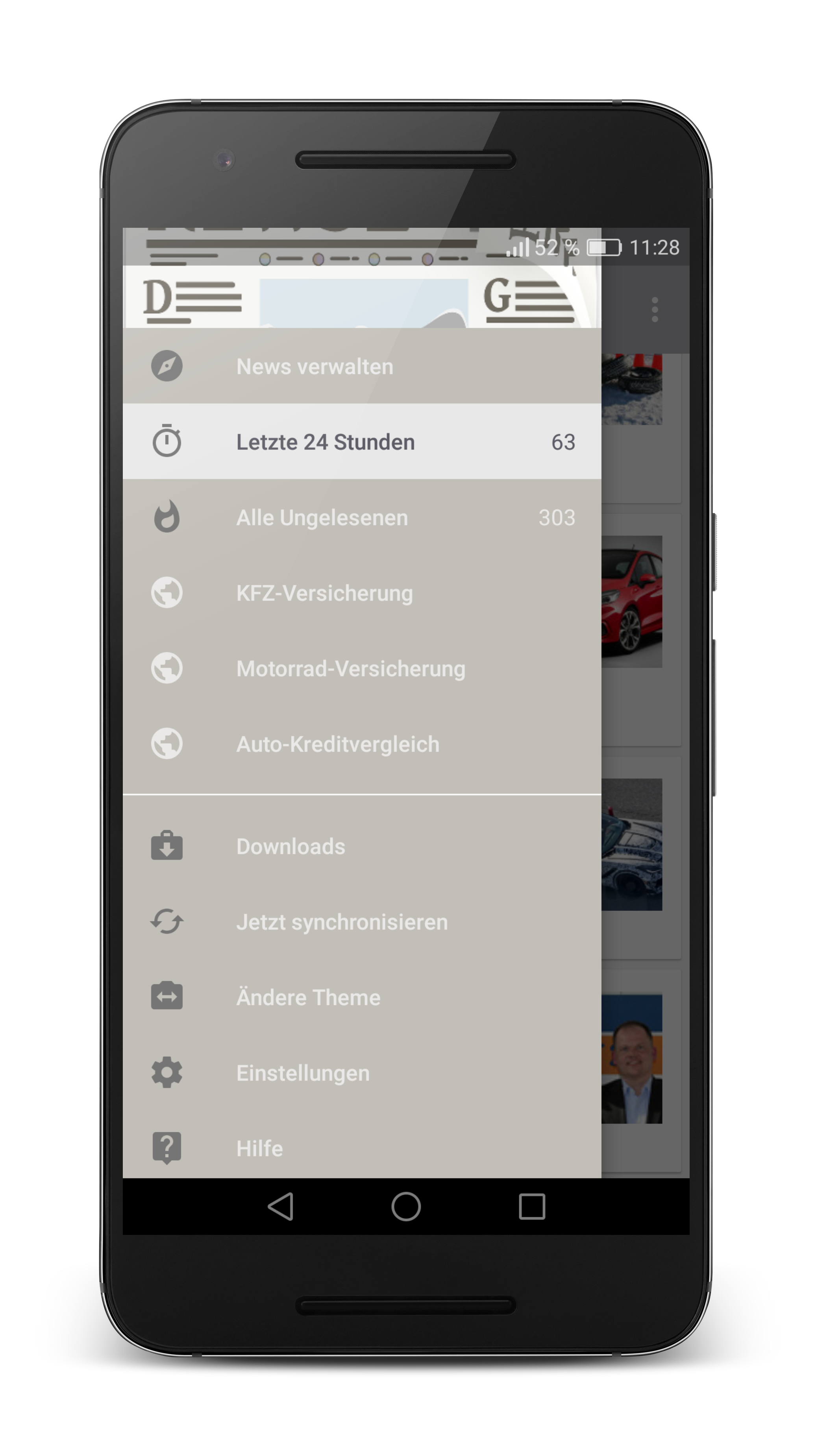 Android application Autozeitung screenshort