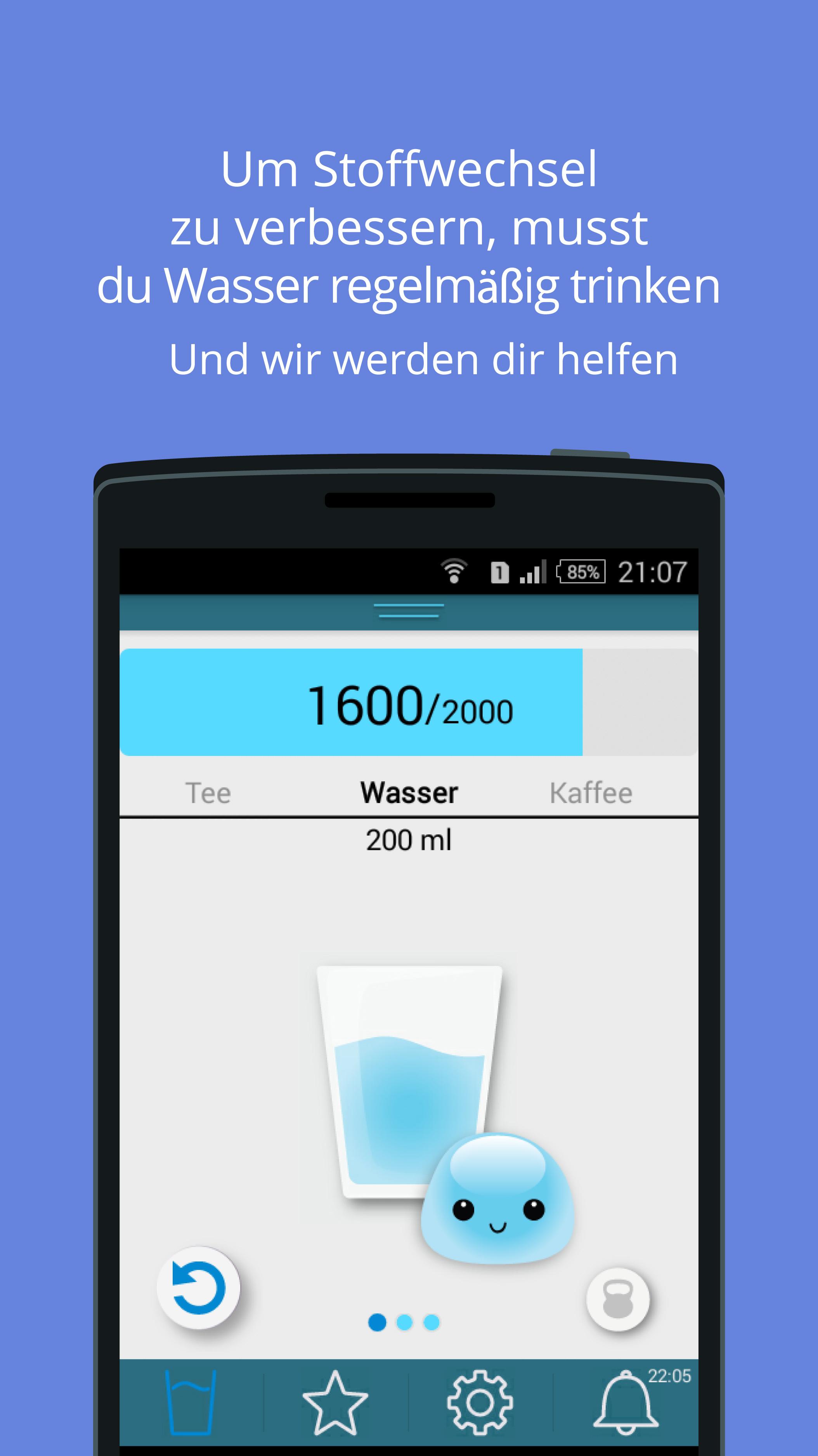 Android application Water Time Tracker & Reminder screenshort
